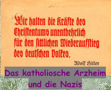 Das katholiosche Arzheim und die Nazis