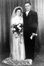 Hochzeitsbild vom 21.01.1955): Helmut Wagenblatt und Elisabeth geb. Müller